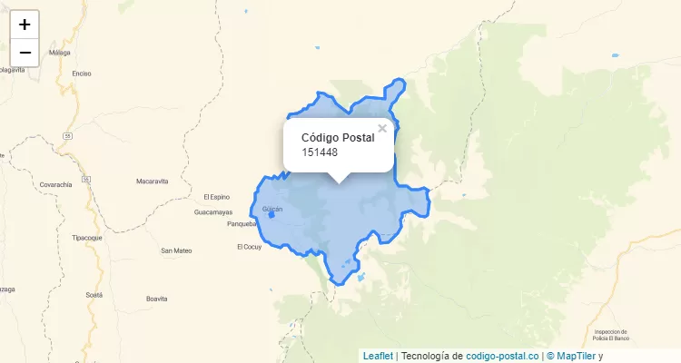 Código Postal 151448 en Colombia