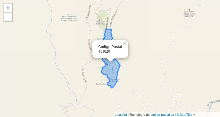 Código Postal 151620 en Colombia