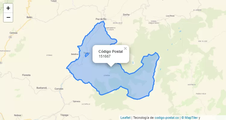 151667 ZIP Code in Colombia