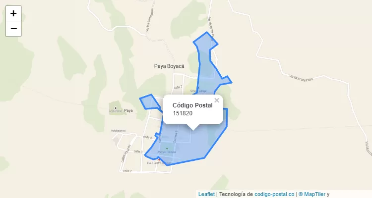 151820 ZIP Code in Colombia