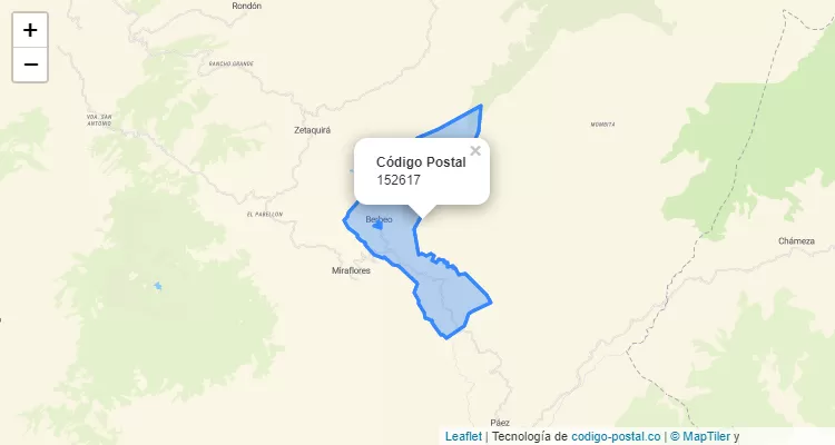 CEP 152617 na Colômbia