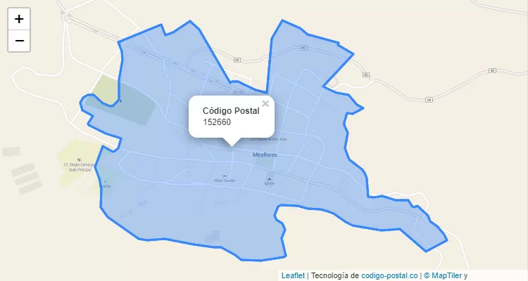 Código Postal 152660 en Colombia