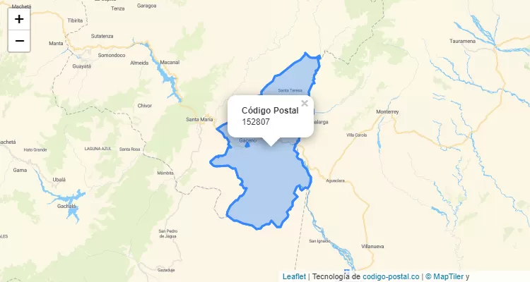 Código Postal Vereda Caracol, San Luis de Gaceno
