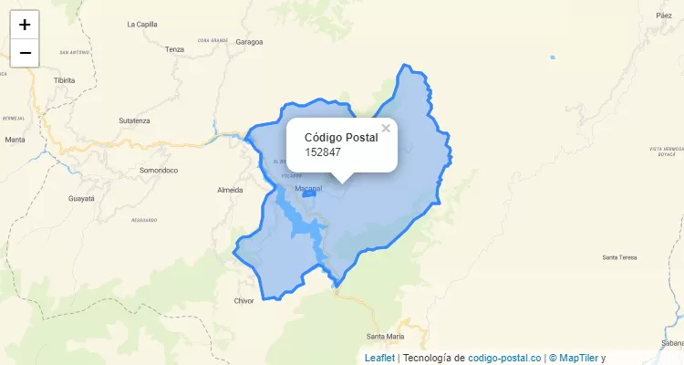 152847 ZIP Code in Colombia