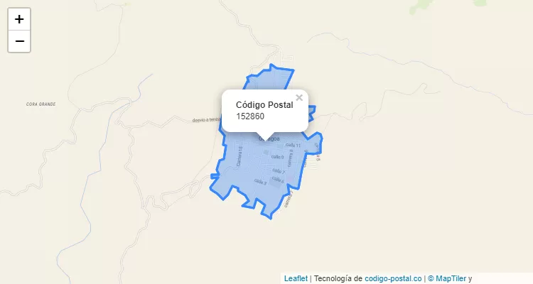 Código Postal 152860 en Colombia