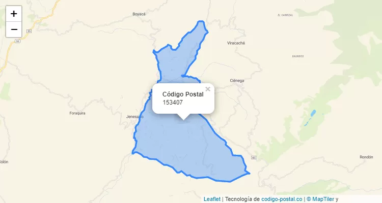 Código Postal Vereda Gachacavita, Ramiriquí