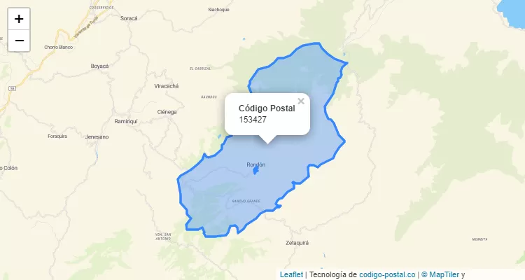 Código Postal 153427 en Colombia