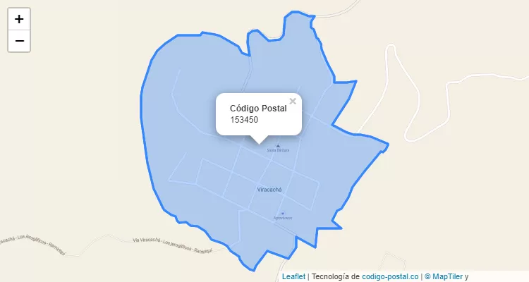 Código Postal 153450 en Colombia
