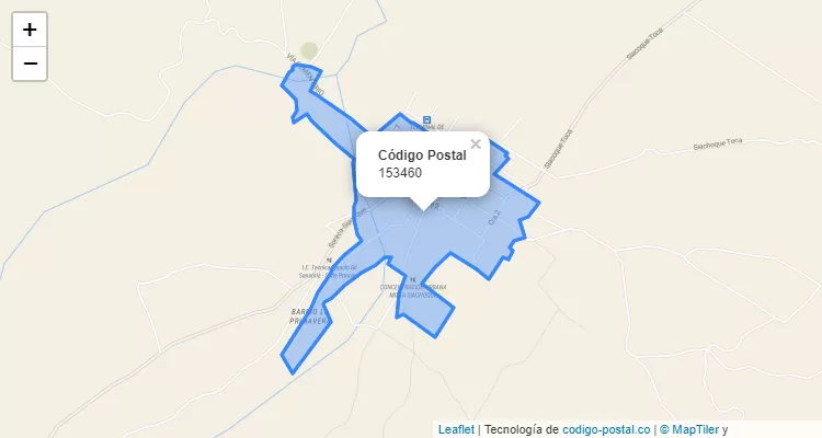Código Postal 153460 en Colombia