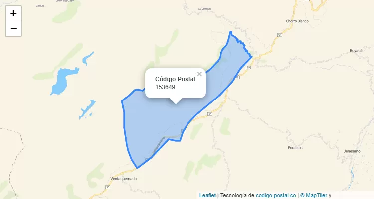 Código Postal 153649 en Colombia
