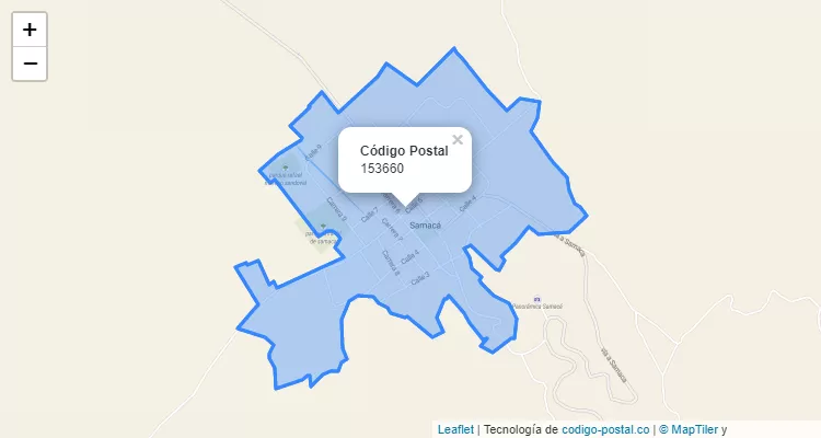 Código Postal 153660 en Colombia