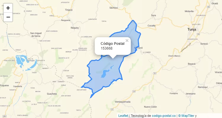 ZIP Code Neighborhood Parroquia Vieja, Samacá
