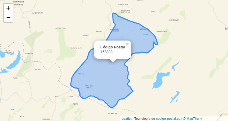 153808 ZIP Code in Colombia