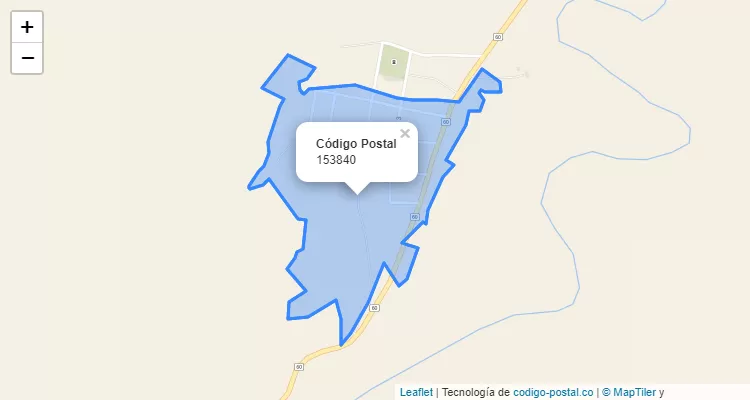 Código Postal 153840 en Colombia