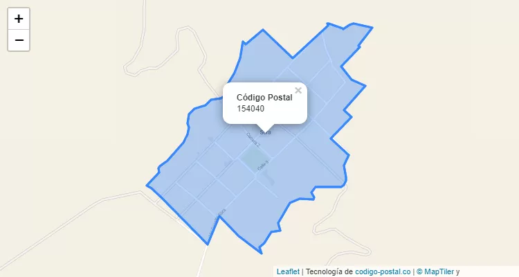 Código Postal 154040 en Colombia