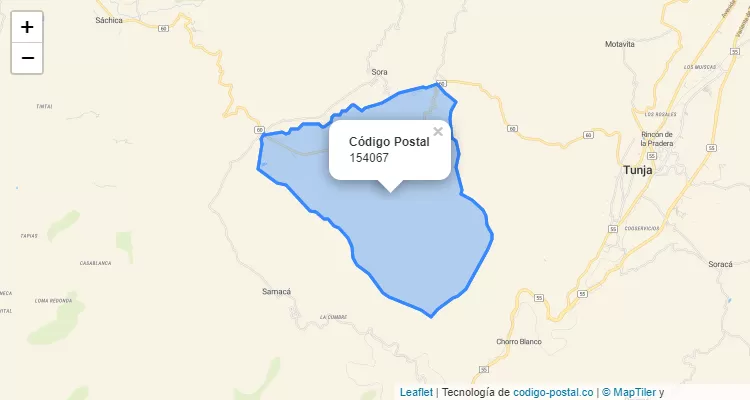 ZIP Code Neighborhood Cabecera Municipal, Cucaita