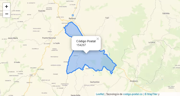 154267 ZIP Code in Colombia