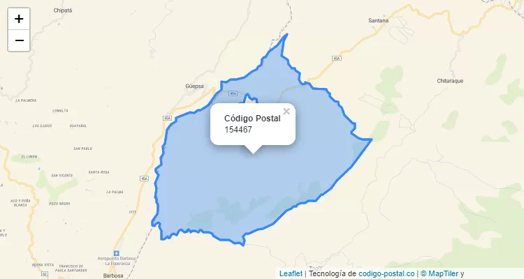Código Postal Vereda San Pedro, San José de Pare