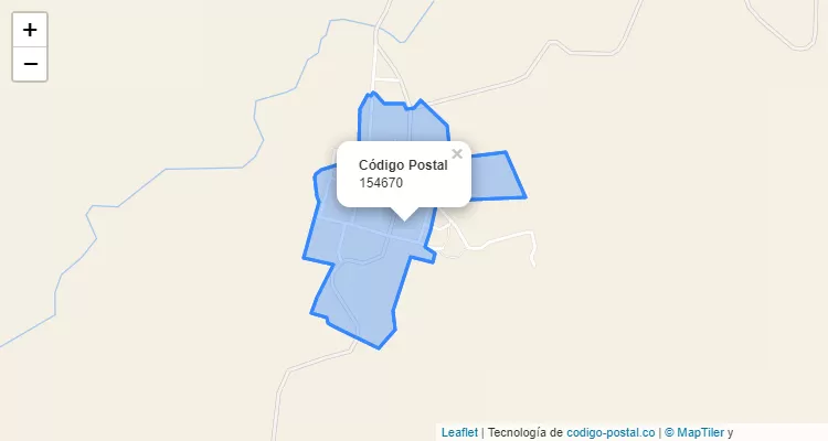 Código Postal 154670 en Colombia