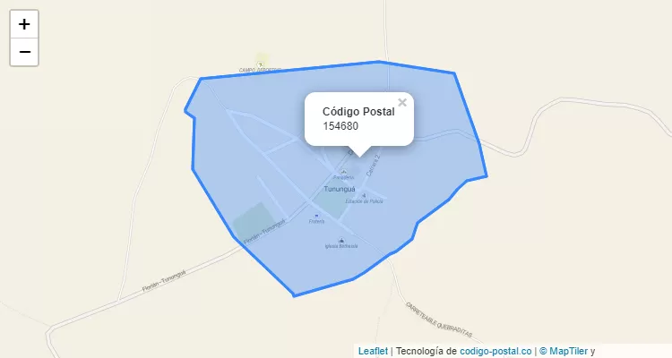 Código Postal 154680 en Colombia