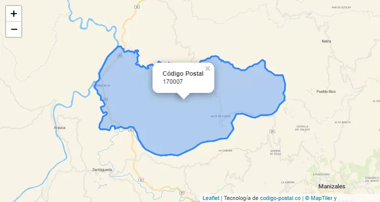 Código Postal Vereda El 41, Manizales