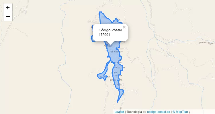 172001 ZIP Code in Colombia