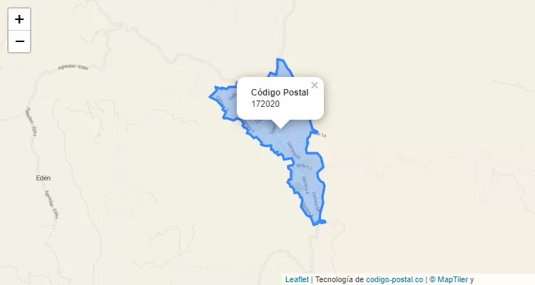 Código Postal 172020 en Colombia