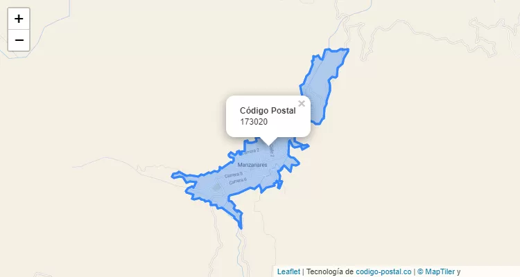 Código Postal 173020 en Colombia