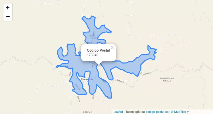 Código Postal 173040 en Colombia