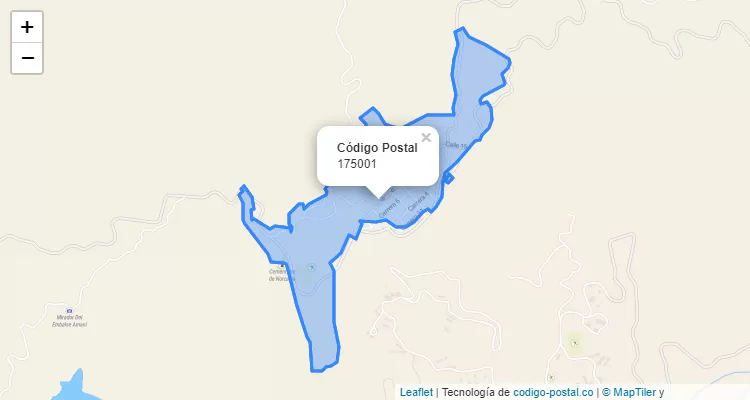 Código Postal 175001 en Colombia