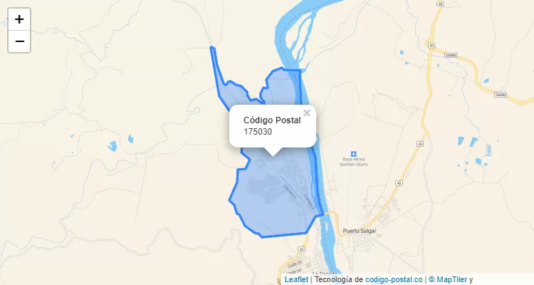 ZIP Code Locality La Concordia, La Dorada