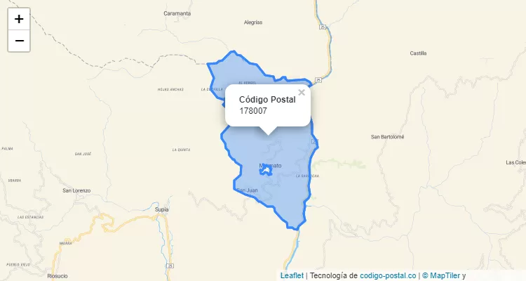 178007 ZIP Code in Colombia