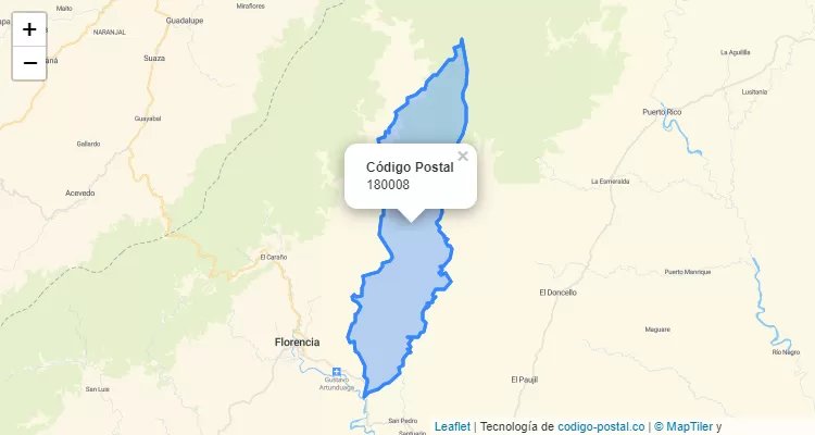 Código Postal 180008 en Colombia