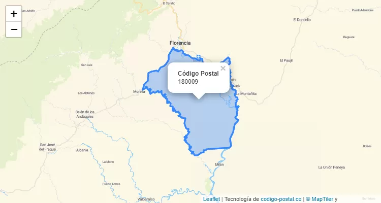 180009 ZIP Code in Colombia