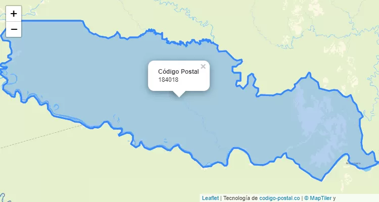 Código Postal 184018 en Colombia
