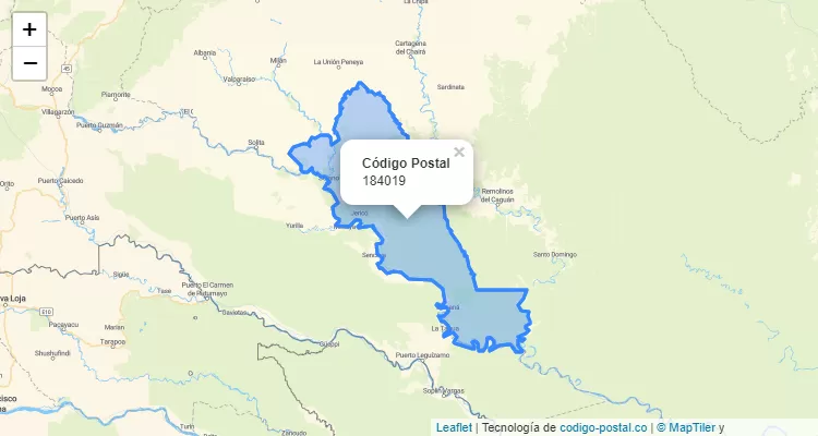 Código Postal 184019 en Colombia