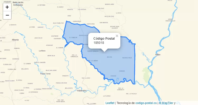 185018 ZIP Code in Colombia