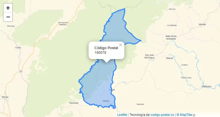 186078 ZIP Code in Colombia