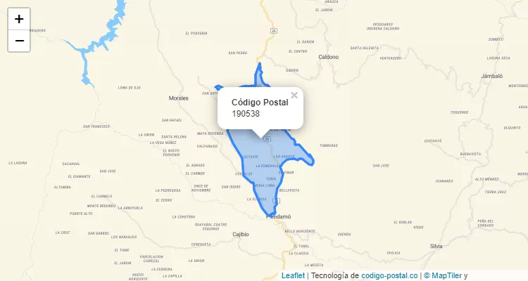 190538 ZIP Code in Colombia