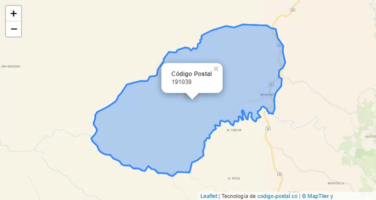 Código Postal 191039 en Colombia