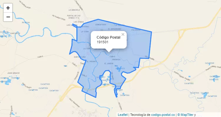 ZIP Code Locality Cañaveral, Puerto Tejada
