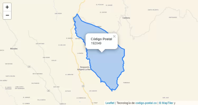 Código Postal 192049 en Colombia