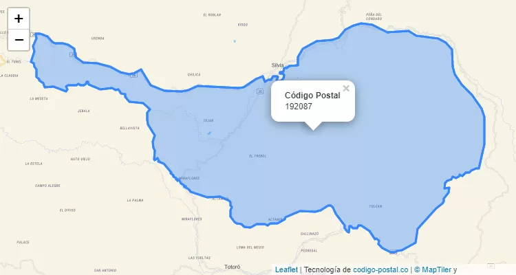 192087 ZIP Code in Colombia