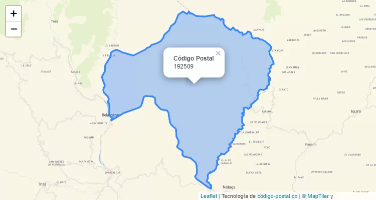 ZIP Code Neighborhood El Canelo, Páez