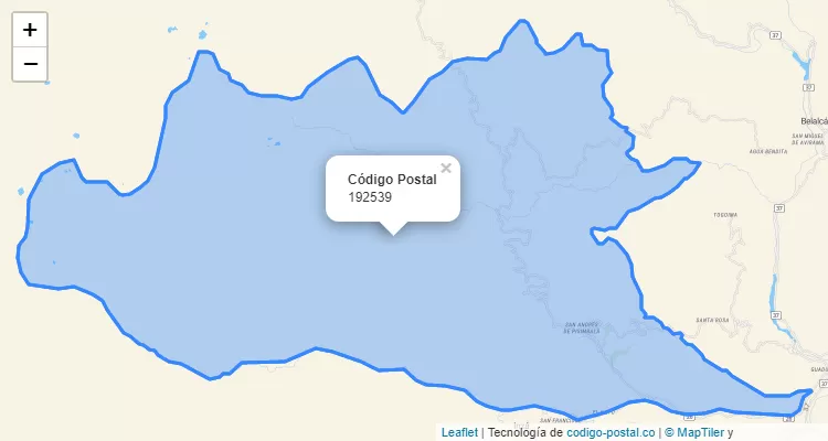 ZIP Code Neighborhood Escaño Bajo, Inzá