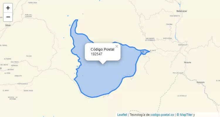 ZIP Code Neighborhood La Milagrosa, Inza