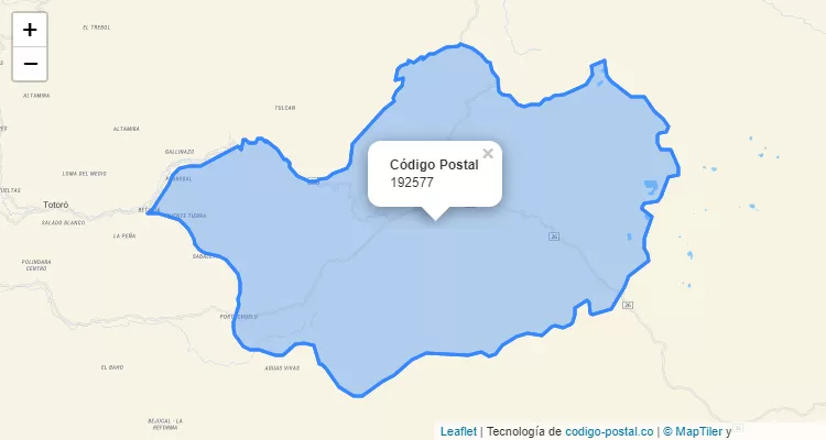 192577 ZIP Code in Colombia