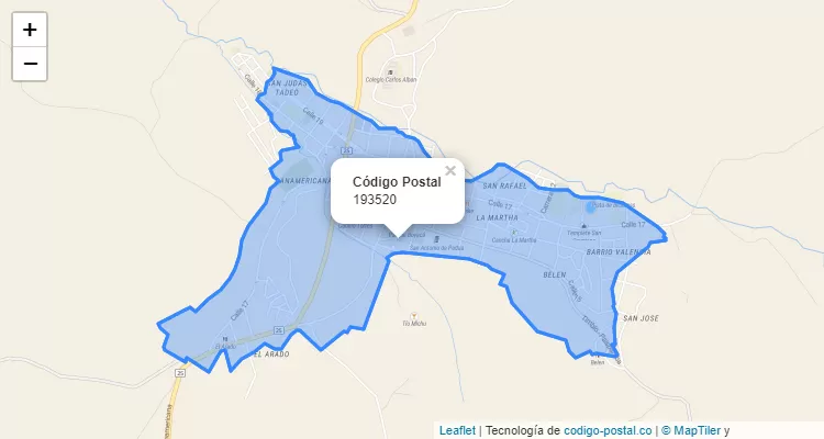 Código Postal 193520 en Colombia
