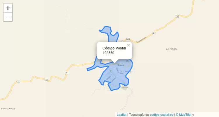 Código Postal 193550 en Colombia