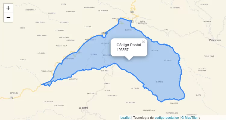 ZIP Code Neighborhood Portachuelo, Rosas